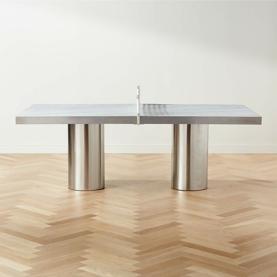 Decor & Mirrors * | Cb2 Original Columna Marble Table Tennis Table