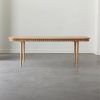 Furniture * | Cb2 Excellent Providence 90 Cerused Oak Dining Table