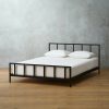 Furniture * | Cb2 Discounts Alchemy Matte Black Queen Bed