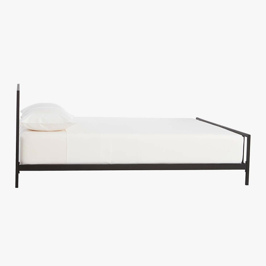 Furniture * | Cb2 Discounts Alchemy Matte Black Queen Bed