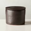 Kitchen & Dining * | Cb2 New Arrivals Tatin Black Terracotta Butter Keeper