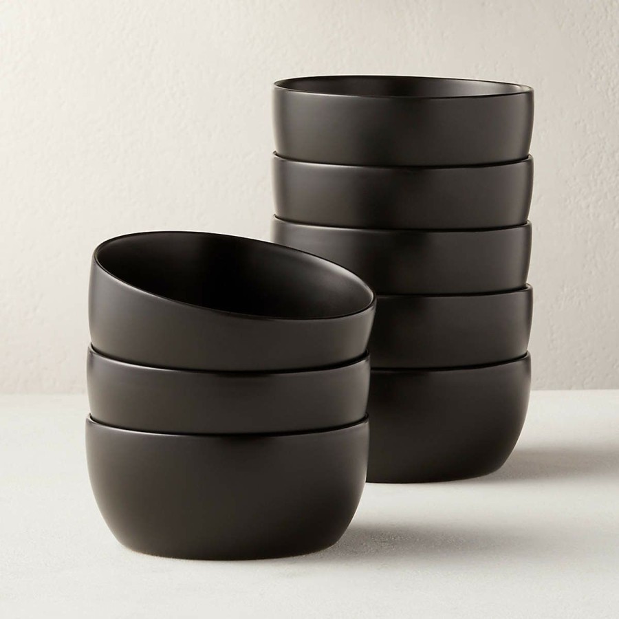 Kitchen & Dining * | Cb2 Quick Delivery Crisp Matte Soup Bowl Set Of 8