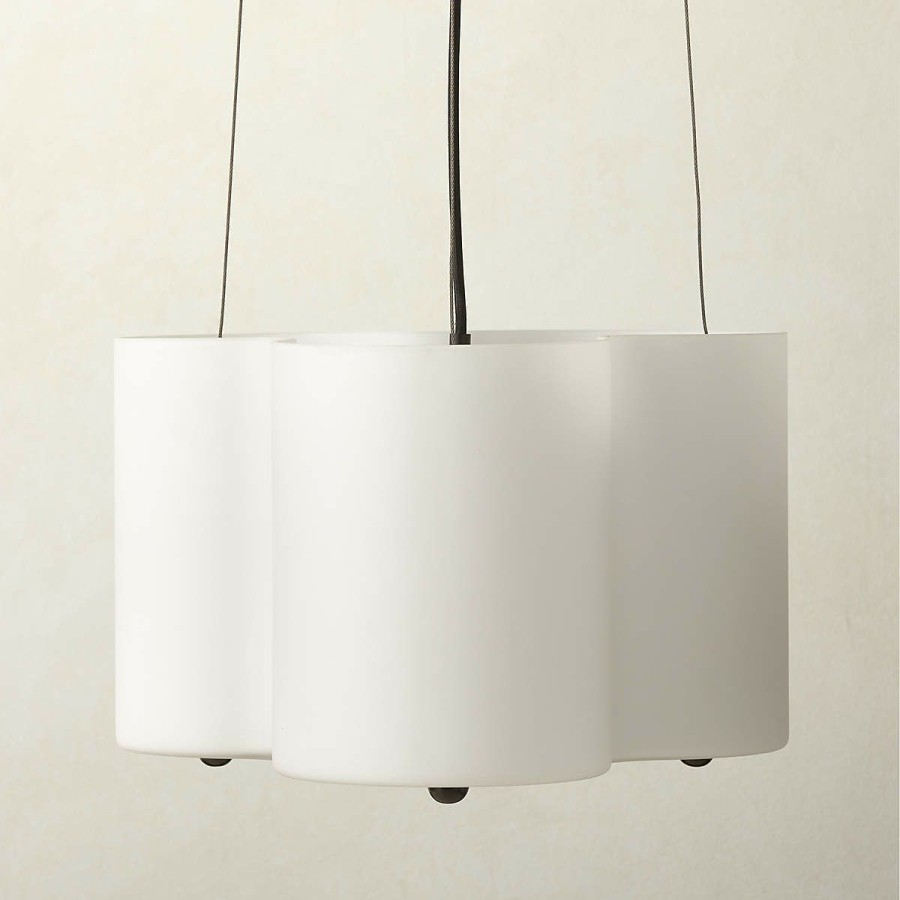 Lighting * | Cb2 Gift Selection Luz Frosted Glass Chandelier