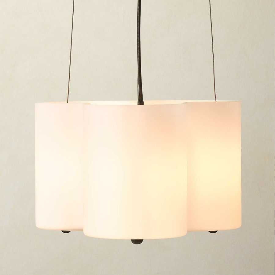 Lighting * | Cb2 Gift Selection Luz Frosted Glass Chandelier