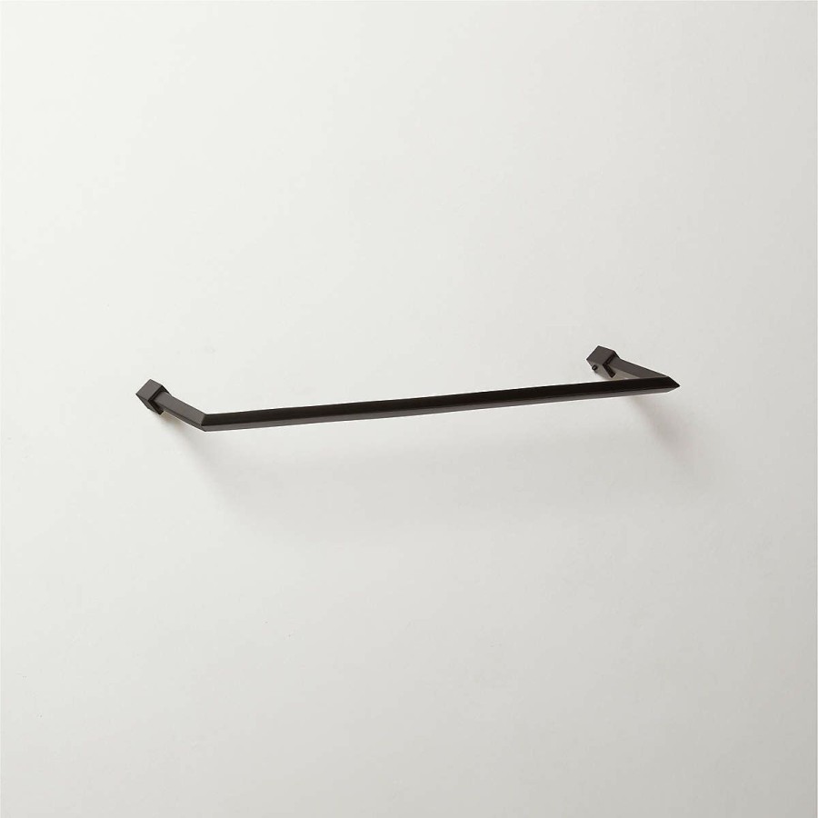 Bedding & Bath * | Cb2 Online Blaine Matte Towel Bar 18