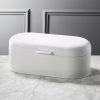 Kitchen & Dining * | Cb2 Reliable Quality Matte White Rectangular Bread Box