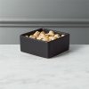 Kitchen & Dining * | Cb2 Quick Delivery Bento Square Black Mini Bowl