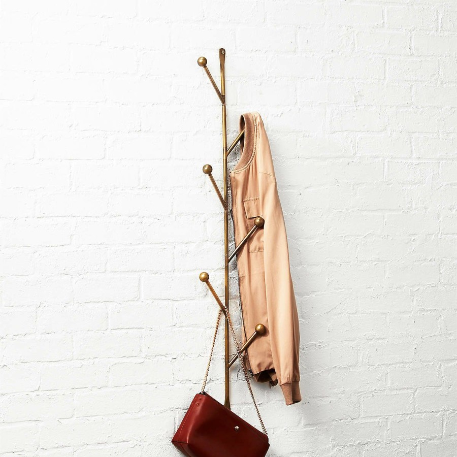 Decor & Mirrors * | Cb2 Discount Sale Barker Vertical Wall Mounted Coat Rack