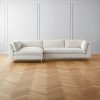 Furniture * | Cb2 New Arrivals Decker 2-Piece L-Shaped White Performance Fabric Sectional Sofa With Left Arm Chaise