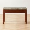 Furniture * | Cb2 Hot Sell Ryne Marble Top Nightstand