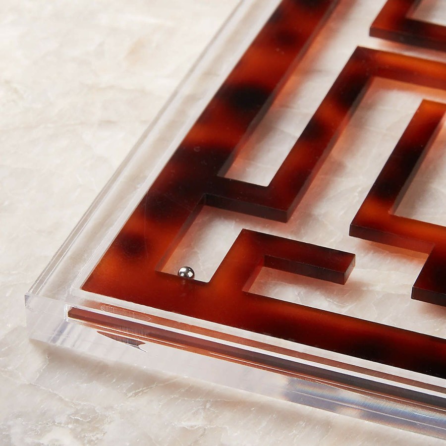 Decor & Mirrors * | Cb2 New Arrivals Tortoise Acrylic Maze Game