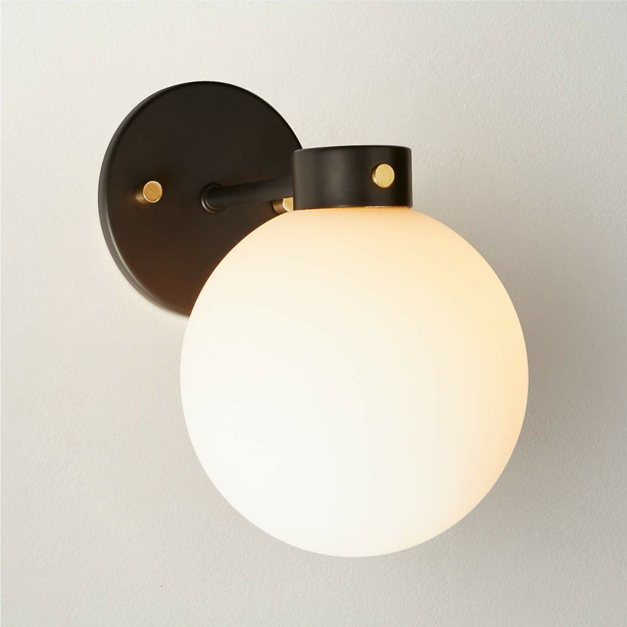 Lighting * | Cb2 Popular Marra Globe Wall Sconce Light