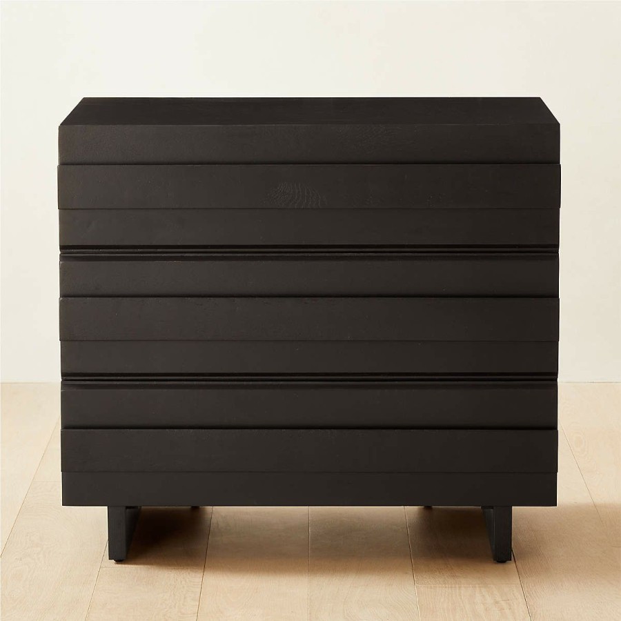 Furniture * | Cb2 Excellent Seacliff 3-Drawer Oak Chest