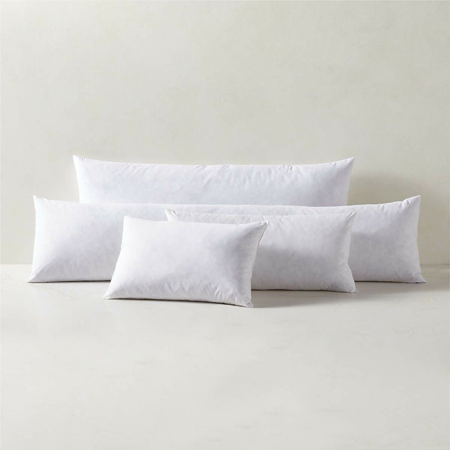 Pillows & Throws * | Cb2 Special 18 X12 Feather-Down Throw Pillow Insert