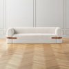 Furniture * | Cb2 Reliable Quality Alesso Snow White Performance Fabric Sleeper Sofa