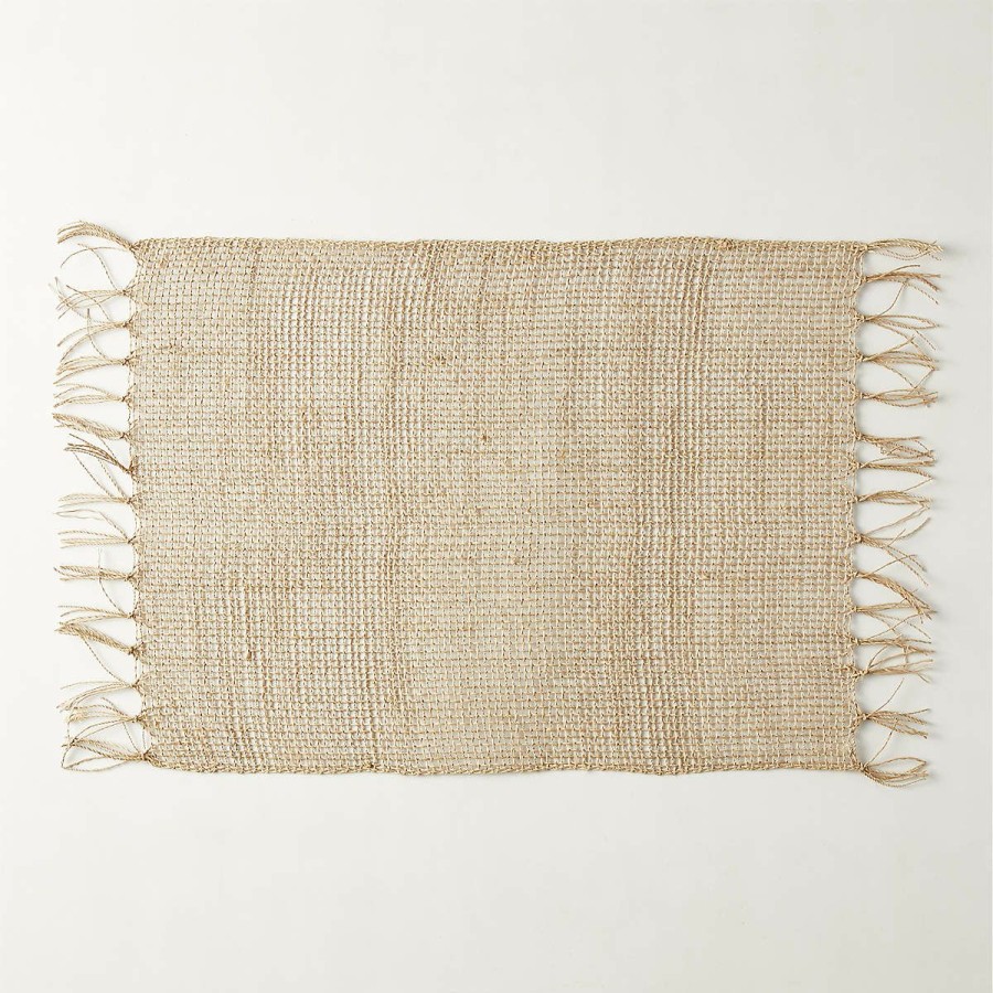 Kitchen & Dining * | Cb2 Low Price Open Weave Woven Placemat