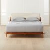 Furniture * | Cb2 Gift Selection Drommen Acacia Wood Queen Bed