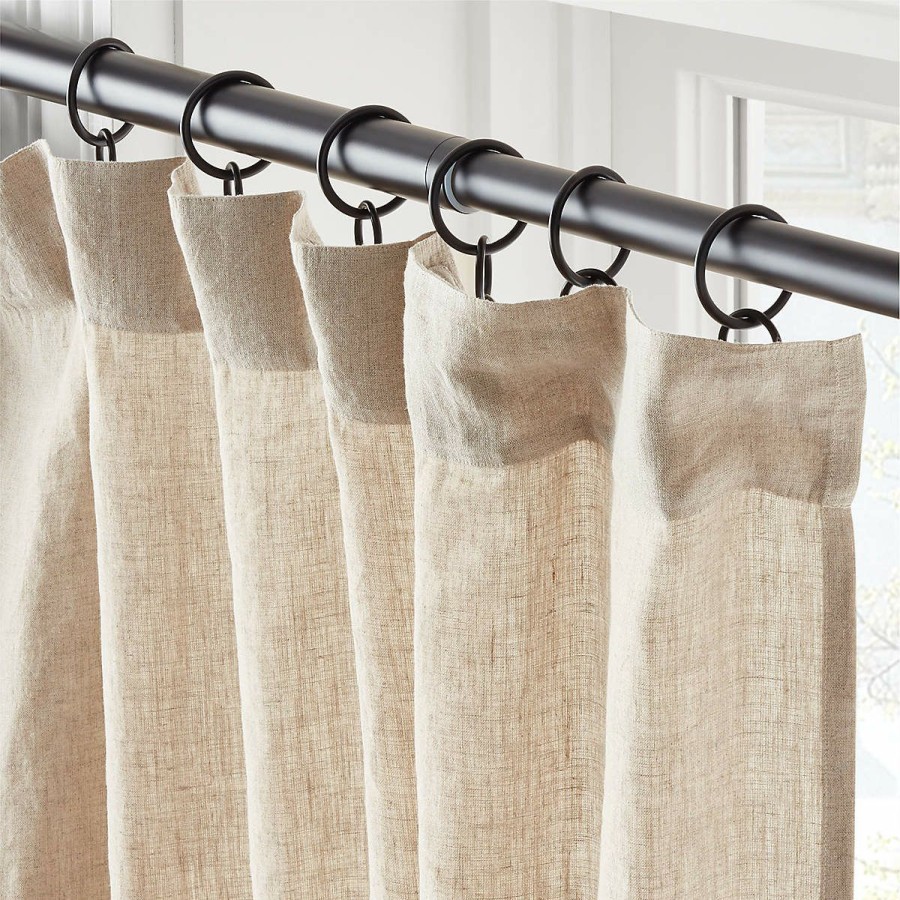 Decor & Mirrors * | Cb2 Gift Selection Linen Window Curtain Panel 48"X84"