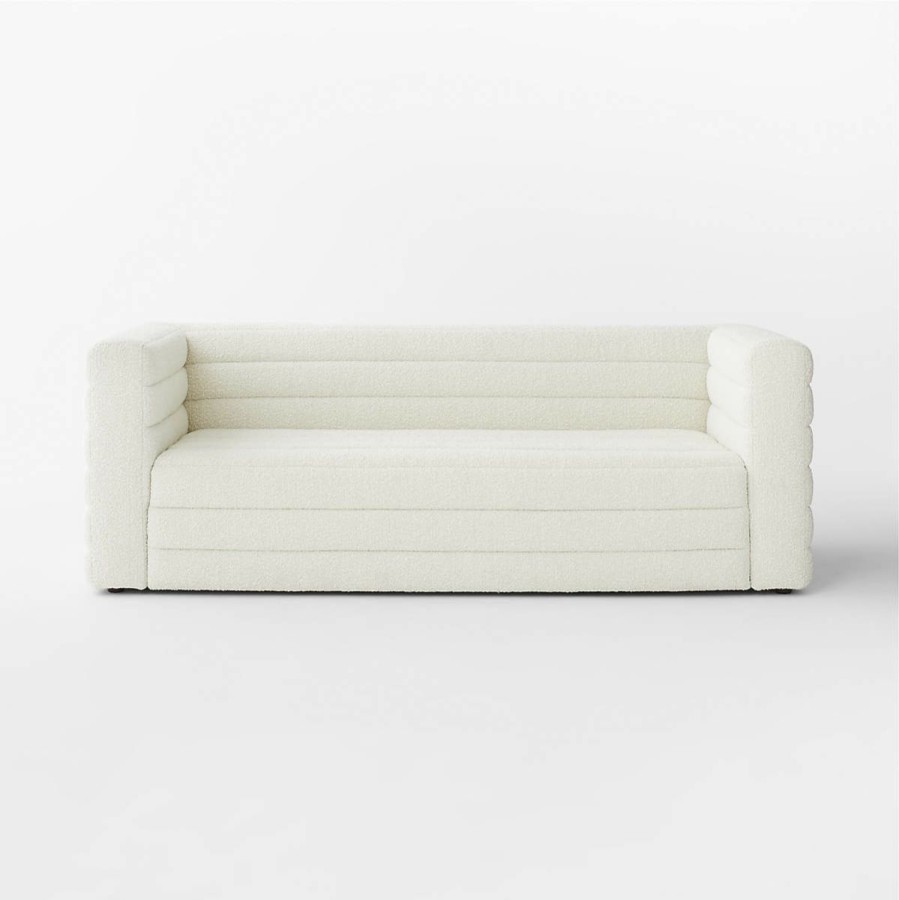 Furniture * | Cb2 Latest Strato 80 Boucle Sofa