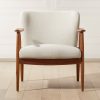 Furniture * | Cb2 Gift Selection Troubadour Natural Wood Frame Chair