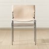 Furniture * | Cb2 Promotions Surf Sling Untanned Leather Dining Chair