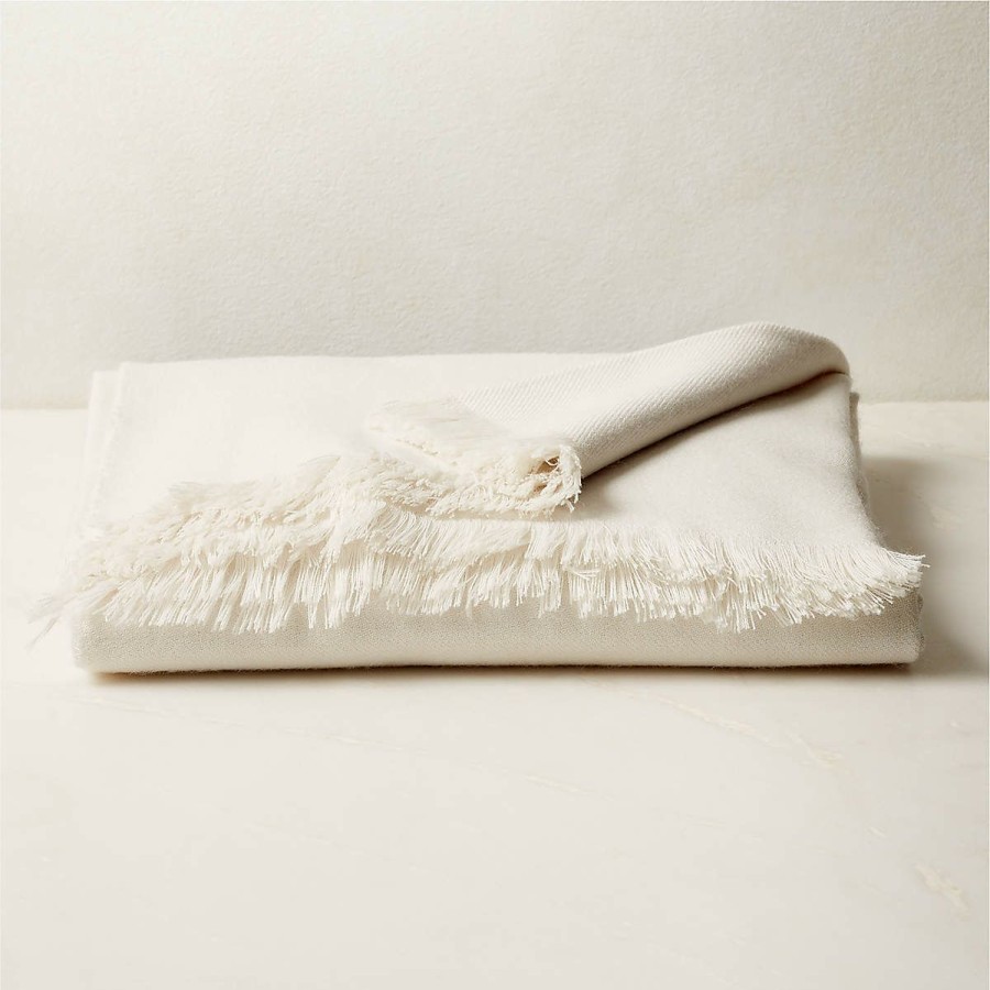 Pillows & Throws * | Cb2 Excellent Alpaca Throw Blanket 50 X70