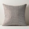 Pillows & Throws * | Cb2 Quick Delivery 23 Houndstooth Linen Throw Pillow