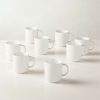 Kitchen & Dining * | Cb2 New Arrivals Contact White Mug Set Of 8