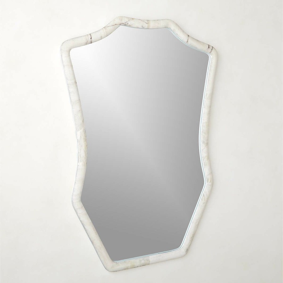 Decor & Mirrors * | Cb2 Excellent Onyx Framed Wall Mirror 36 X48