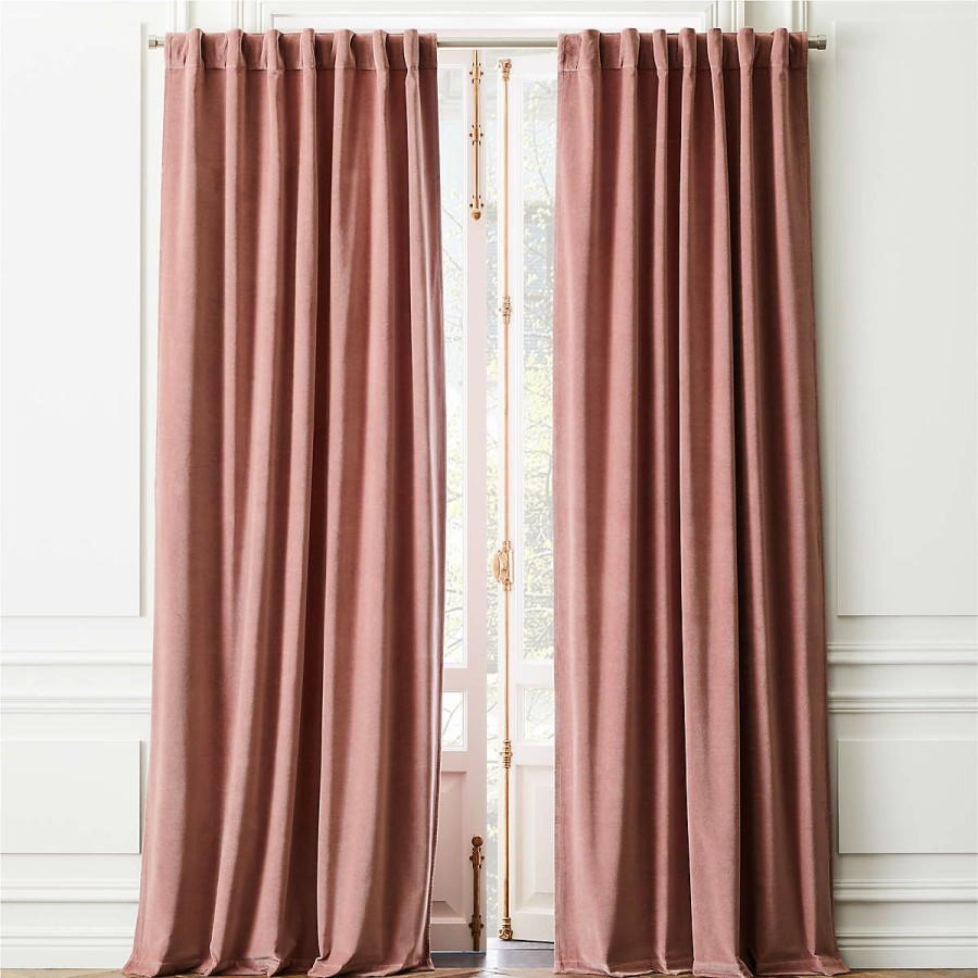 Decor & Mirrors * | Cb2 Fashionable Velvet Window Curtain Panel 48 X84