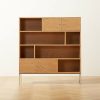 Furniture * | Cb2 Quick Delivery Trier Cerused Oak Bookcase