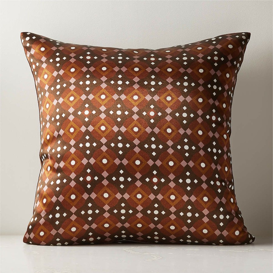 Pillows & Throws * | Cb2 Online Tollar Silk Throw Pillow With Down-Alternative Insert 23