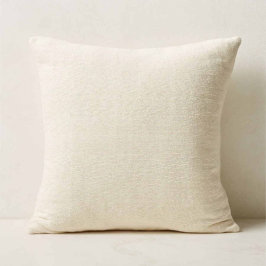 Pillows & Throws * | Cb2 Quick Delivery Seca Silk Throw Pillow With Down-Alternative Insert 20"