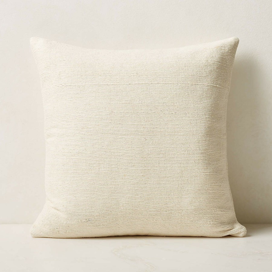 Pillows & Throws * | Cb2 Quick Delivery Seca Silk Throw Pillow With Down-Alternative Insert 20"