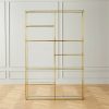 Furniture * | Cb2 Reliable Quality Bauble Brass Etagere