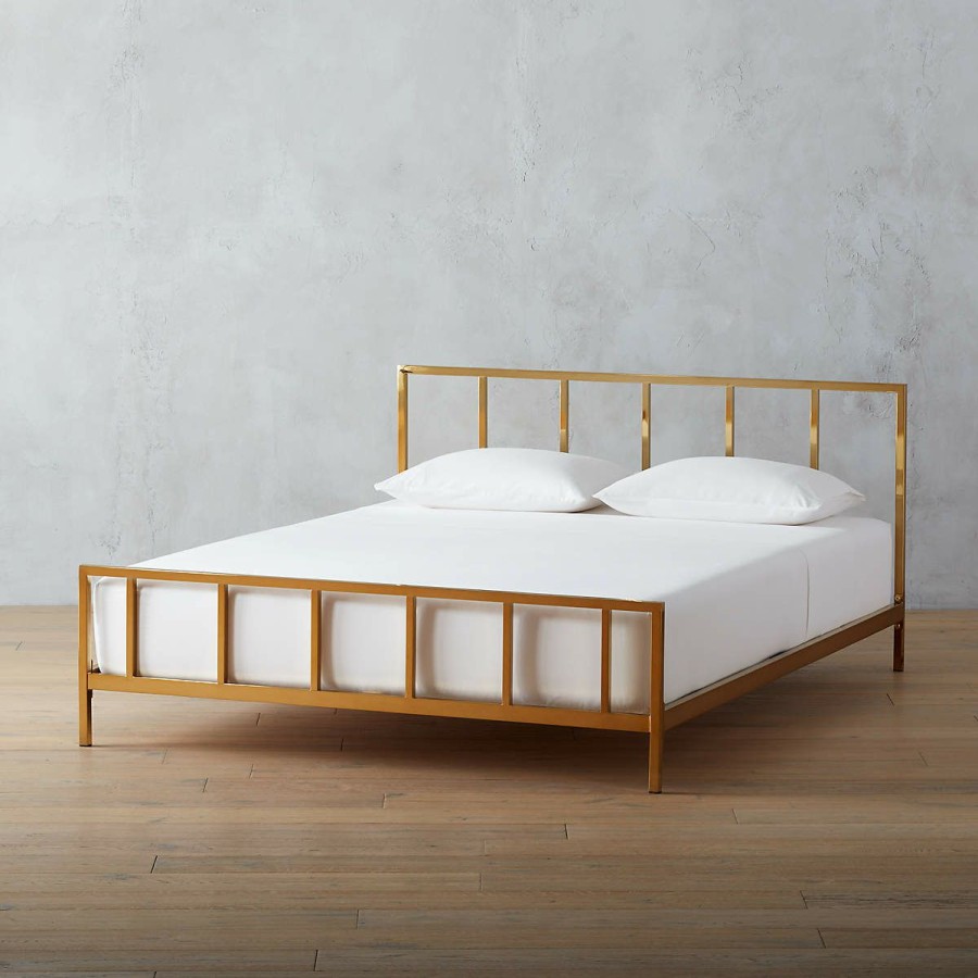 Furniture * | Cb2 New Arrivals Alchemy Bronze Queen Bed