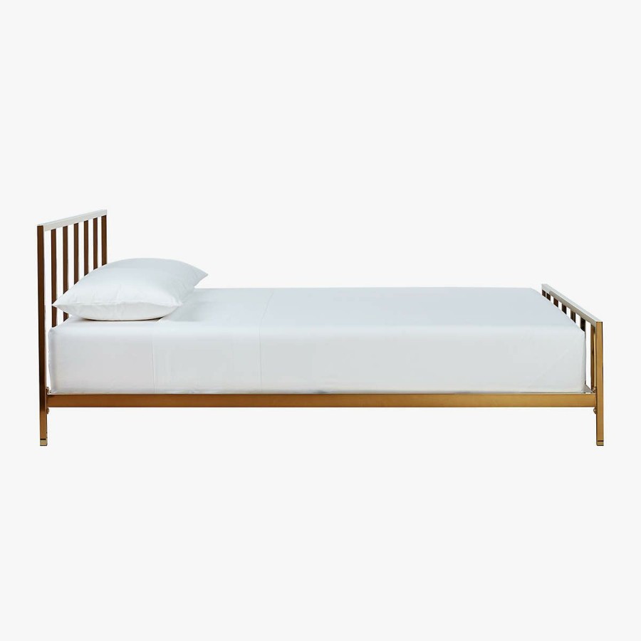 Furniture * | Cb2 New Arrivals Alchemy Bronze Queen Bed