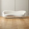 Furniture * | Cb2 Special Curvo Snow White Performance Sofa