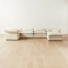 Furniture * | Cb2 Popular Mattea 6-Piece U-Shaped Neutral Performance Linen Sectional Sofa With Right Arm