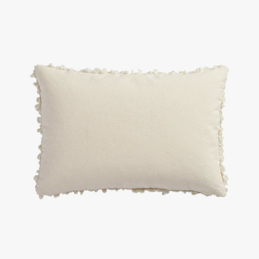 Pillows & Throws * | Cb2 Promotions Toodle White Wool Throw Pillow With Down-Alternative Insert 18 X12