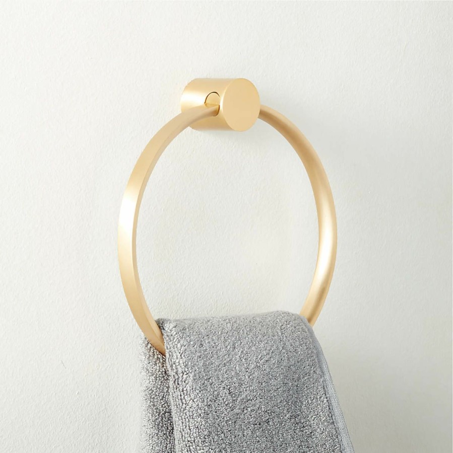 Bedding & Bath * | Cb2 Promotions Damon Towel Ring