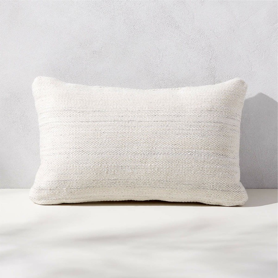 Outdoor * | Cb2 New Arrivals Waverly Outdoor Throw Pillow 20"X12"