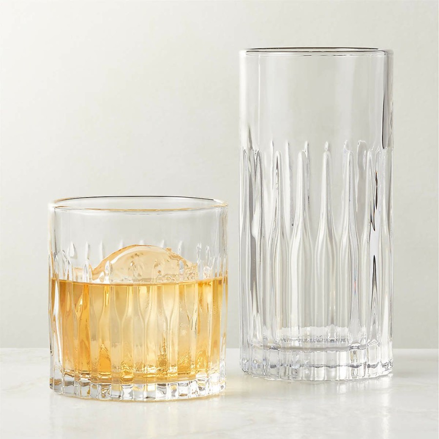 Kitchen & Dining * | Cb2 Quick Delivery Clarion Double Old-Fashioned Glass