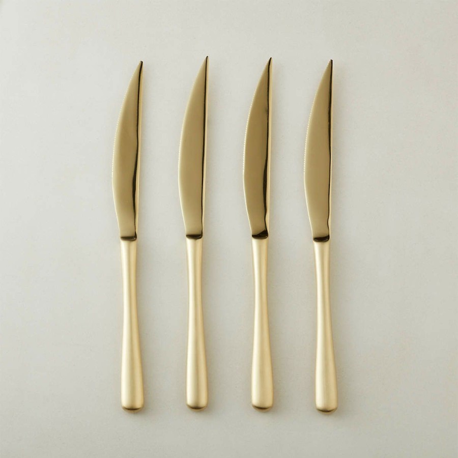 Kitchen & Dining * | Cb2 Promotions Sizzle Steak Knives Set Of 4