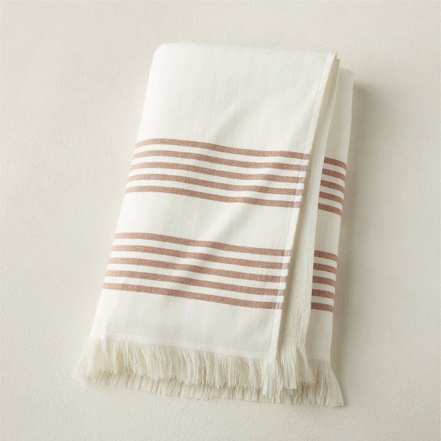 Bedding & Bath * | Cb2 Latest Kaylee Copper Bath Towel