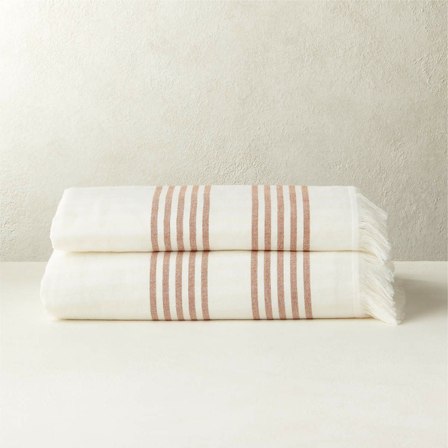 Bedding & Bath * | Cb2 Latest Kaylee Copper Bath Towel