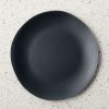 Kitchen & Dining * | Cb2 Quick Delivery Pebble Matte Black Melamine Dinner Plate