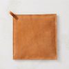 Kitchen & Dining * | Cb2 Discount Sale Brown Suede Pot Holder