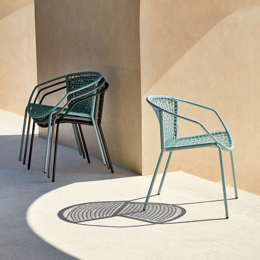 Outdoor * | Cb2 Latest Sophia Outdoor Dining Armchair