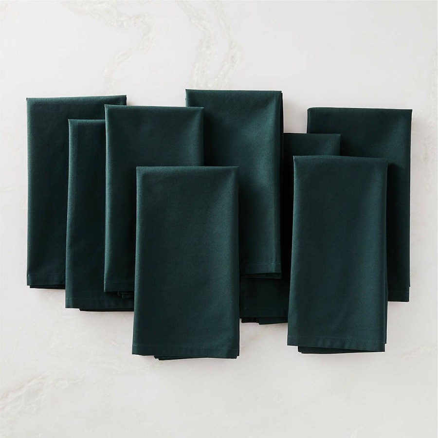 Kitchen & Dining * | Cb2 Special Poplin Cloth Napkins Set Of 8